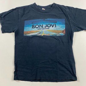 Bon Jovi Lost Highway 2008 World Tour T Shirt Mens Medium
